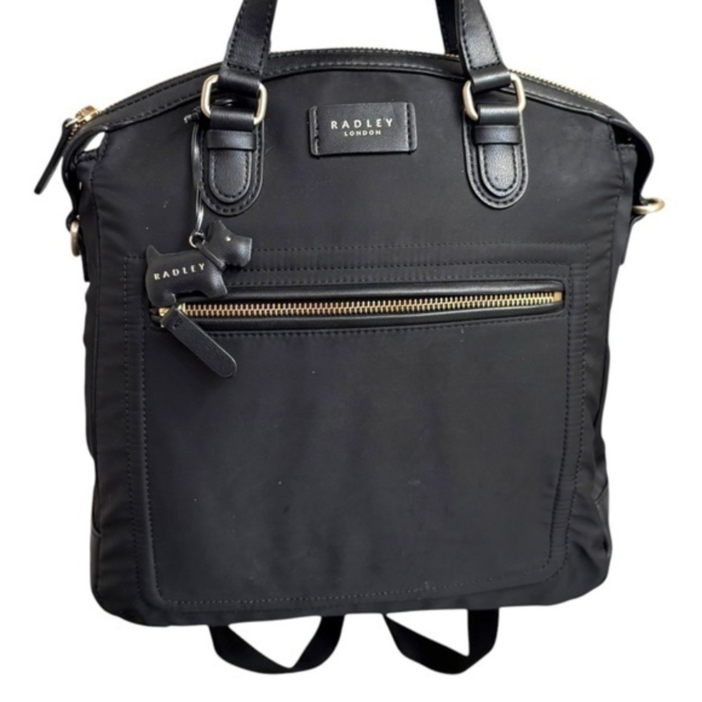 Radley London black nylon backpack